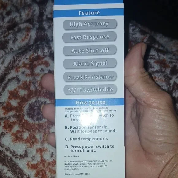 NWT BEST MED Quick Reading Digital Thermometer - White and Blue - Picture 4 of 4